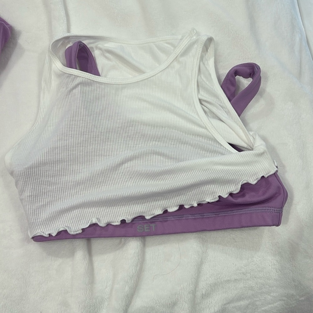 Set active x Parke collab workout bra top
